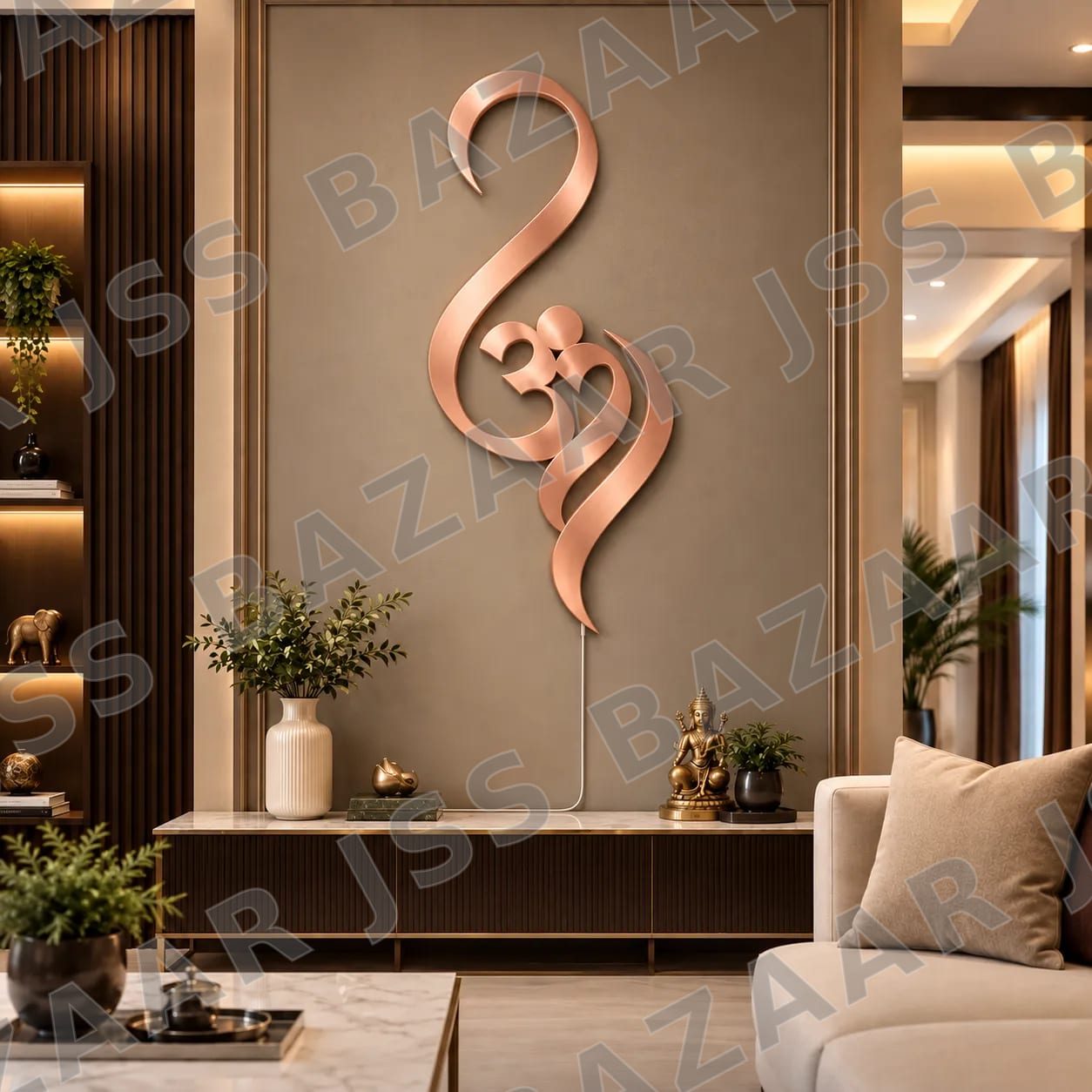 Premium Elegant Om Metal Wall Art - Image 3