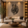 Classy Swan Premium Metal Wall Art