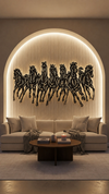 Seven Horses Metal Wall Art