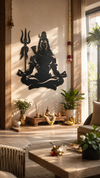Premium Shiv Sadhna Metal Wall Art