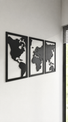Map 3 Metal Wall Art