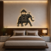 Rajasthani Hathi Architecture Metal Wall Art