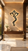 Ganesha tracing Premium Metal Wall Art