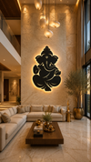 Ganesha Holding Prasad Premium Metal Wall Art