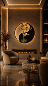 Yoga Tree Root Metal Wall Art