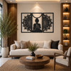 Buddha 3 Piece Traditional Metal Wall Art