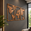 Map 3 Metal Wall Art