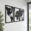 Map 3 Metal Wall Art