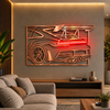 Racing Car Premium Metal Wall Art