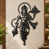 Lord Hanuman with mountain Premium Metal Wall Art