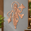 Lord Hanuman with mountain Premium Metal Wall Art