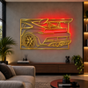 Racing Car Premium Metal Wall Art