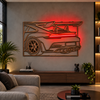 Racing Car Premium Metal Wall Art