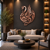 Classy Swan Premium Metal Wall Art
