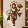 Lord Hanuman with mountain Premium Metal Wall Art