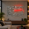 Racing Car Premium Metal Wall Art