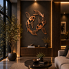 Premium Fish Circle Metal Wall Art