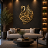 Classy Swan Premium Metal Wall Art