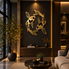 Premium Fish Circle Metal Wall Art