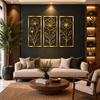 Flower 3 Piece Metal Wall Art