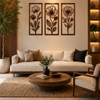 Flower 3 Piece Metal Wall Art