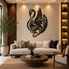 Classy Swan Premium Metal Wall Art
