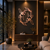 Premium Fish Circle Metal Wall Art