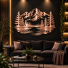Hill View Premium Metal Wall Art