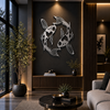 Premium Fish Circle Metal Wall Art
