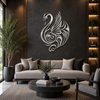 Classy Swan Premium Metal Wall Art