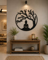 Premium Budha Meditating Tree Wall Art