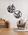 Premium Hanging Flower Metal Wall Art