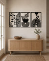 Premium Flower Pot Metal Wall Art