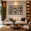 Flower 3 Piece Metal Wall Art