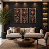 Flower 3 Piece Metal Wall Art