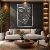 Premium Women Portrait Metal Wall Art