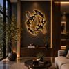 Premium Fish Circle Metal Wall Art